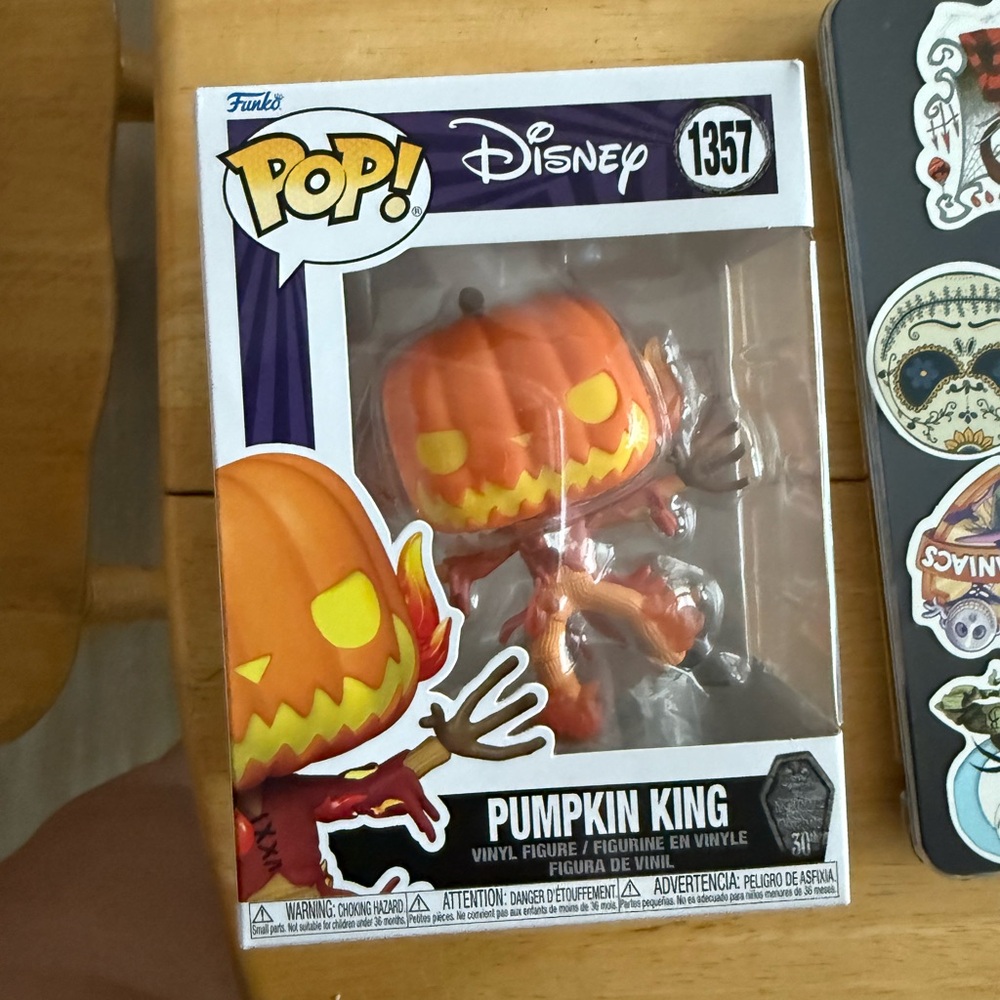 Funko Pop! Disney Pumpkin King Figure - Orange and Yellow
